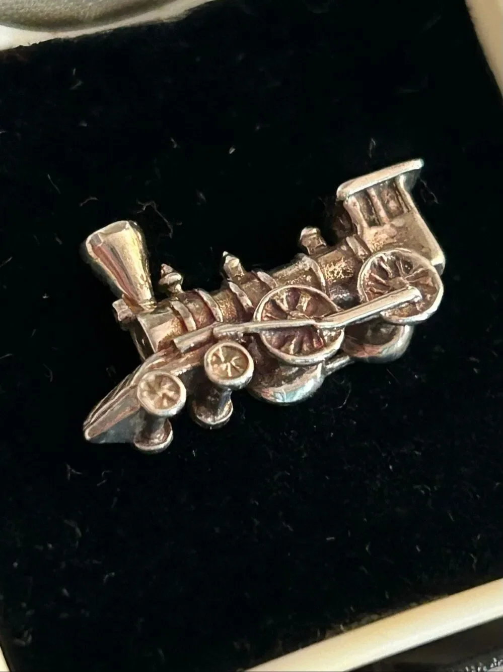 Museum of Fine Arts MFA .925 Sterling Silver Locomotive Train Lapel Pin